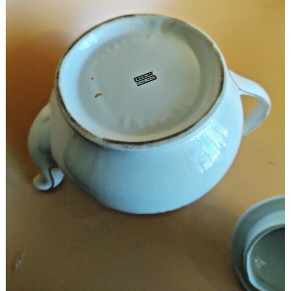 Sadler England Bone China 4 Cup Tea Pot Rose Basket Bouquet 1950's - Picture 12 of 12